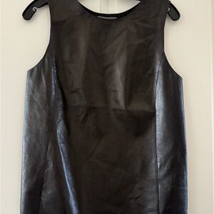 VINCE Sleeveless Leather Top